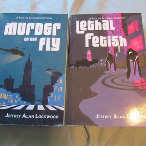 Riley the Exterminator Mystery Books Lot Lethal Fetish / Murder on the Fly